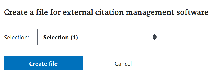 Manage references in Pubmed with Citation manager.