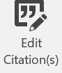 Edit citation(s) skärmdumo