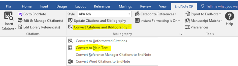 endnote word plugin insert multiple citations