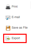 Export references in Cinahl screenshot