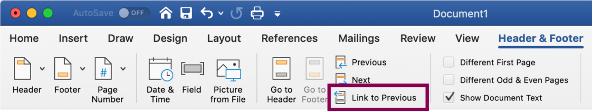 how to insert pages in word mac version