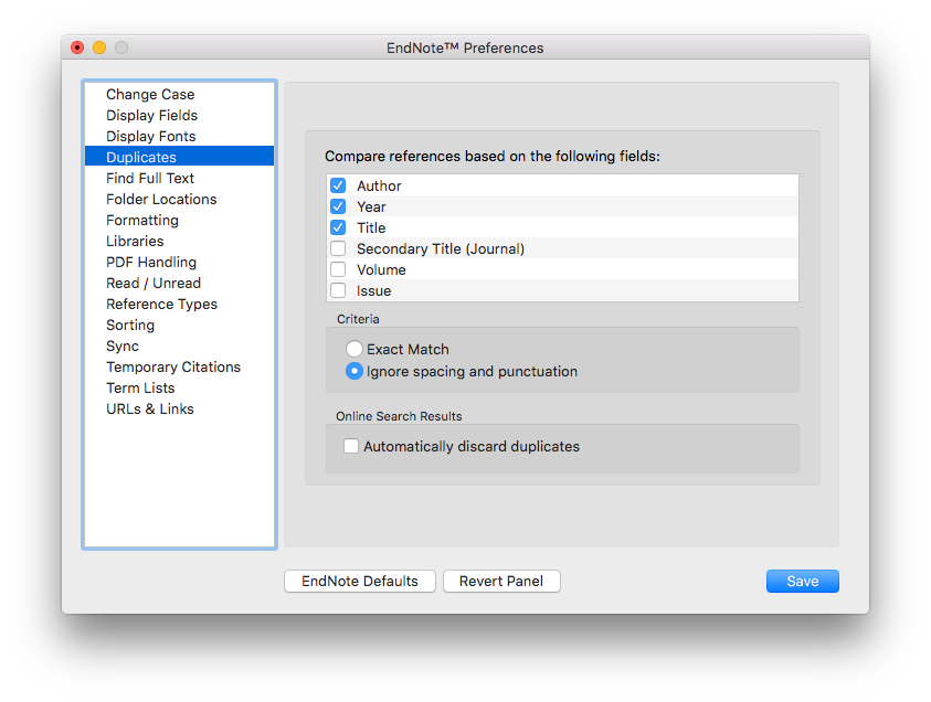 Find and remove duplicate references - EndNote desktop: self-paced