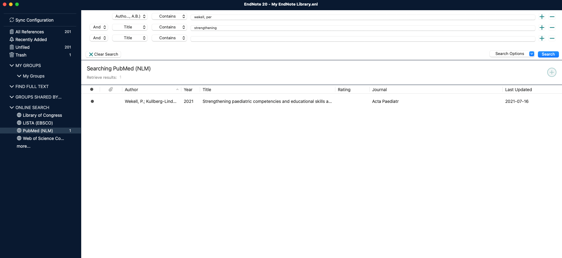 Endnote Copy references to screenshot.