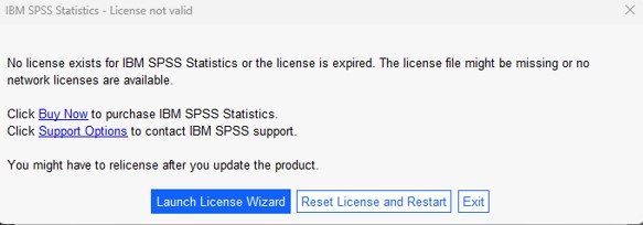 Launch license wizard