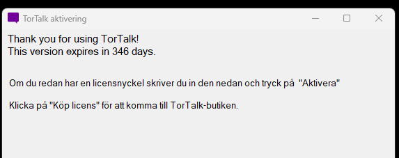 TorTalk nedladdning klart