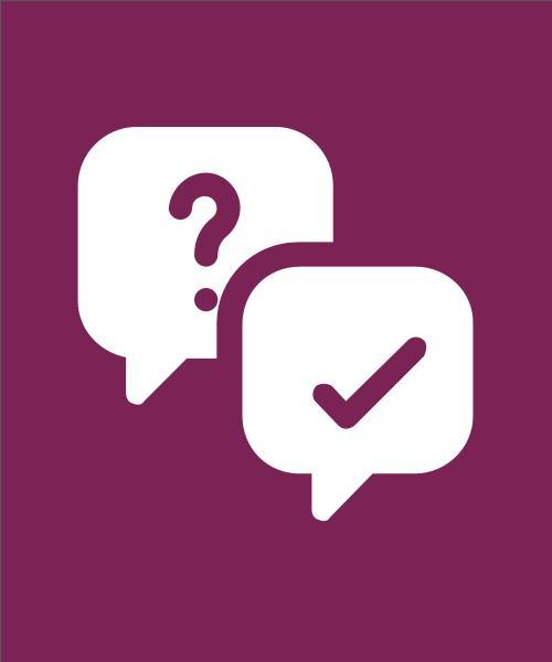 Icon for questions and answers